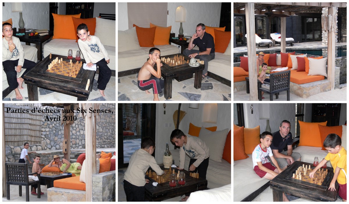 Parties d'échecs aux Six senses