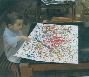 Baptiste explorant Jackson Pollock
