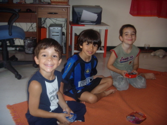 Yanis, Enzo et Tristan