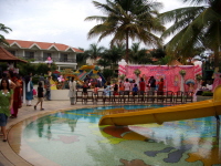 Le club house paré aux couleurs des héroines de disney