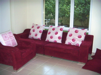 Canapé Rose Fuschia ...avant lavage !
