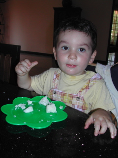 Là, c'est avant d'écraser la vache qui rit dans mes cheveux !!!! 