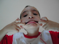Tristan fait sa grimace !