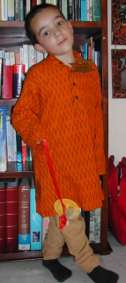 Tristan en Churidar et kurta