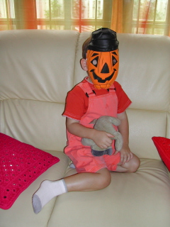 Baptiste en petite citrouille
