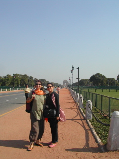 Corina et Aurore sur la route de l'Indian Gate !