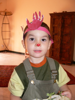 Baptiste en petit clown !