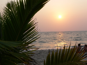Coucher de soleil à Allepey