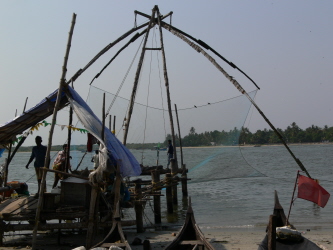 les fameux filets Chinois de Fort Cochin
