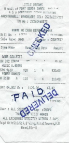 scan d'un ticket de caisse